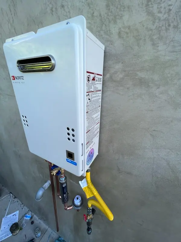 Tankless water heater installation for Garnet homes